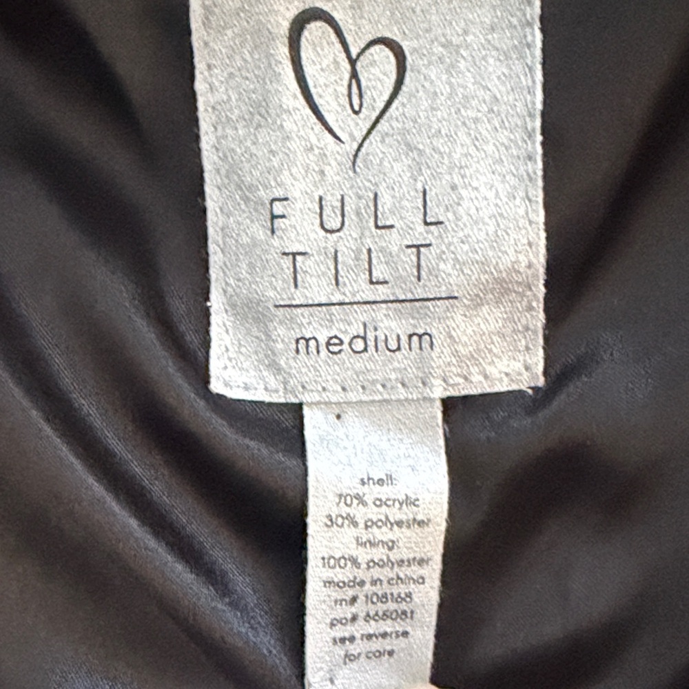 Full Tilt Faux Fur Lined Vest in Brown and Cream size medium - Picture 10 of 14